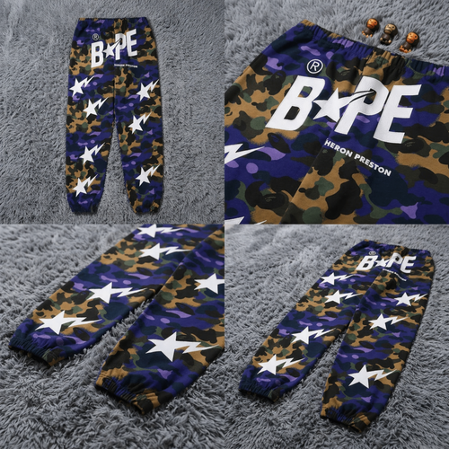 BAPE x Heron Preston Mix Camo Sweatpants